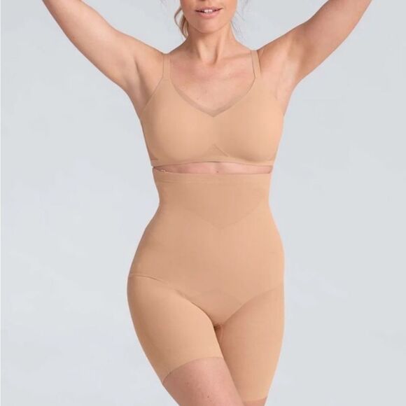 Honeylove SuperPower Short in Sand Beige 1X NWT